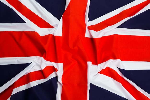 Closeup da bandeira da union jack