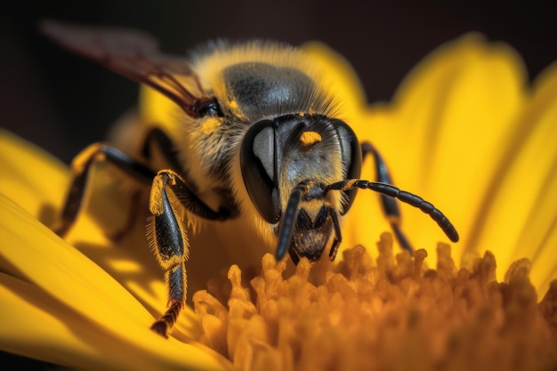 Closeup de abelha Gerar Ai