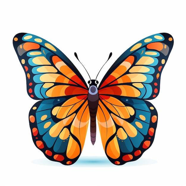 Foto closeup de borboleta revelando a beleza intrincada de suas asas