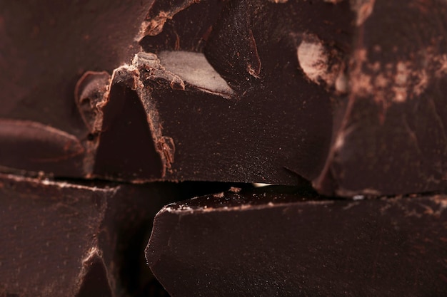 Closeup de chocolate escuro