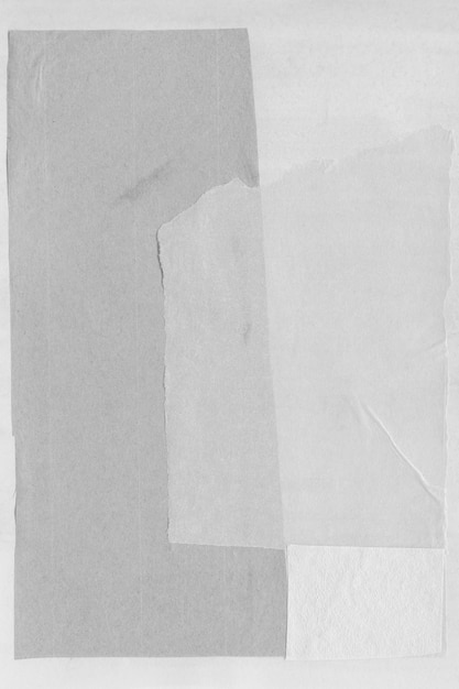 Foto closeup de colagem de papel rasgado branco