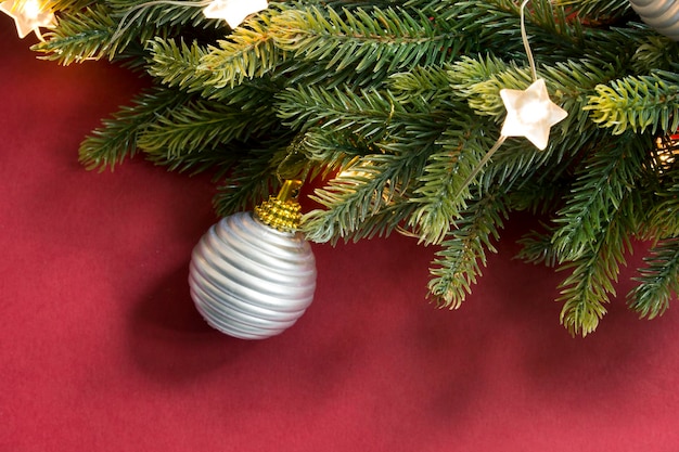Closeup de decorações de Natal