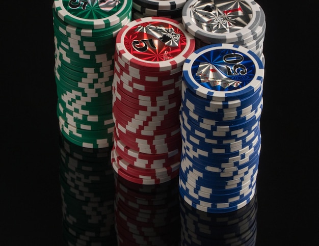 Closeup de pôquer de jogo