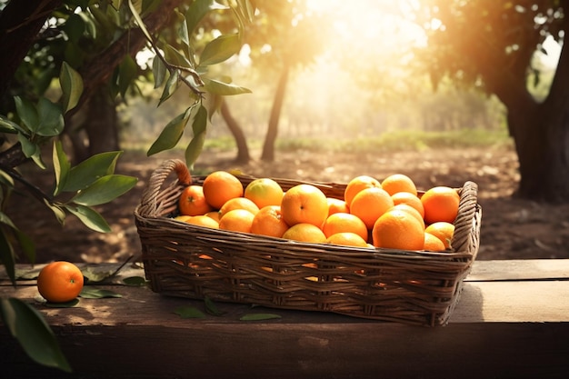 closeup de tangerinas ai