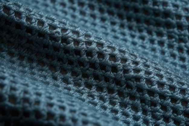 Closeup de textura de tecido com um padrão claro e visível criado com generative ai
