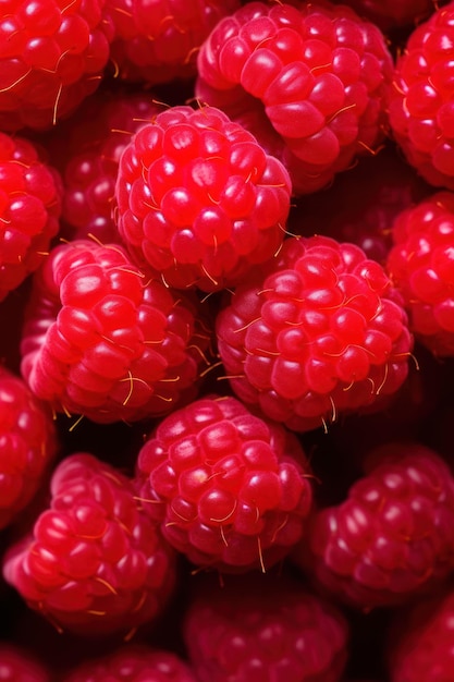 Closeup de um Raspberry AI gerado