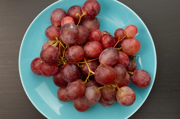 closeup de uva vermelha