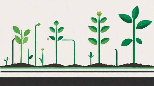 CloseUp do processo de germinação das sementes