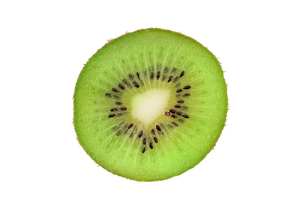 Closeup fatia de kiwi verde