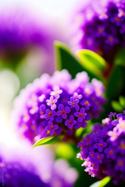 Closeup flores lilás Arbusto lilás Roxo fundo violeta Flores de jardim Papel de parede de primavera