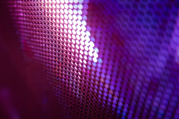 CloseUp LED pantalla borrosa. Fondo de foco suave LED. Fondo abstracto ideal para el diseño.