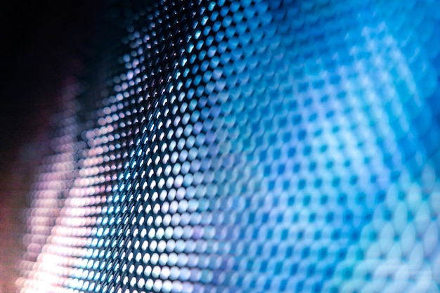 CloseUp LED tela borrada. Fundo de foco suave LED. fundo abstrato ideal para o projeto.
