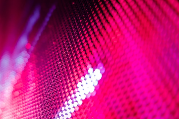 CloseUp LED tela borrada. Fundo de foco suave LED