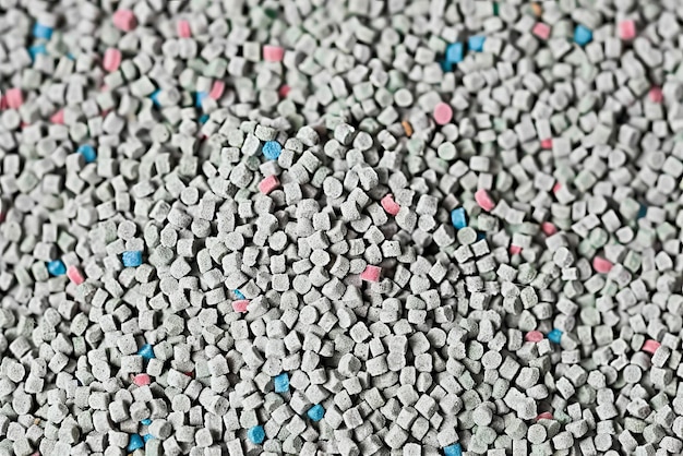 Foto closeup of a pile of cat litter