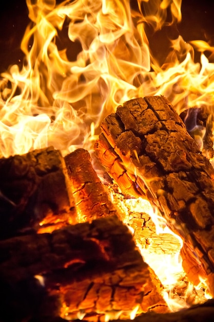 Closeup Protokoll Holzverbrennung