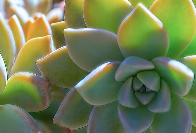 closeup suculenta planta verde cacto echeveria