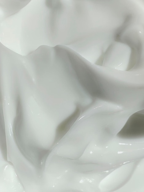 Closeup textura de crema cosmética blanca