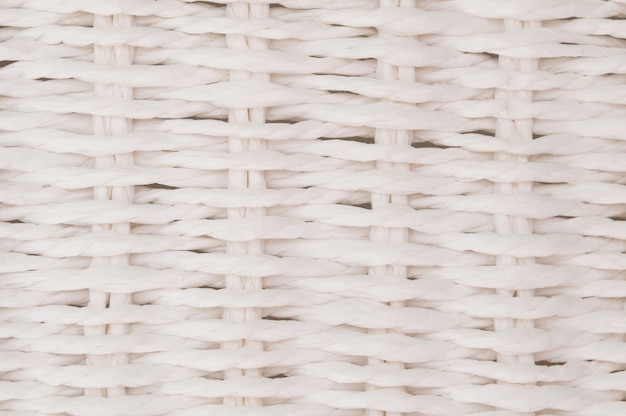 Foto closeup textura de mimbre blanco