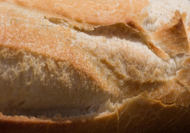 Closeup tiro em um pão francês fresco