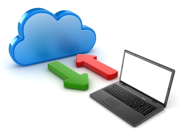 Cloud-Computing mit dem Laptop