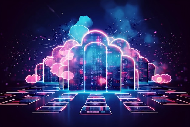 Cloud-Computing-Server-Storage-Einheit Netzwerksystem Computersimulationssystem