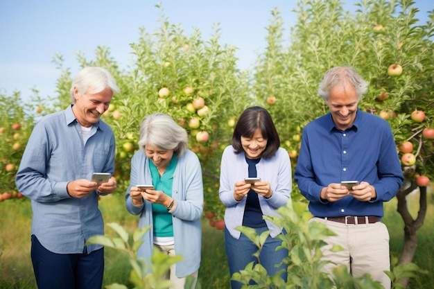 Cloud-Computing und Technologie-Konzept lächelndes Business-Team mit Smartphones, Tablets und PCs