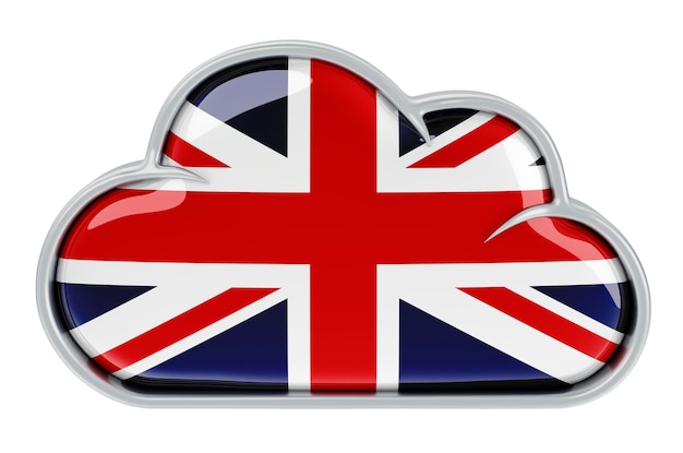 Cloud-Speicherdienst in Großbritannien 3D-Rendering