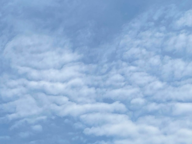 Cloudscape blanco sobre fondo de cielo azul