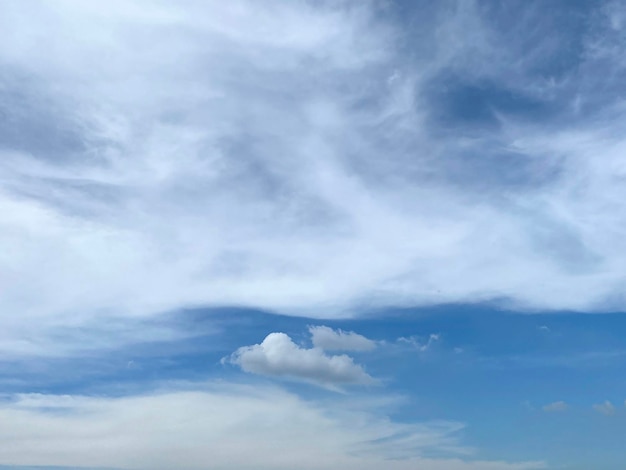 Cloudscape no fundo do céu azul