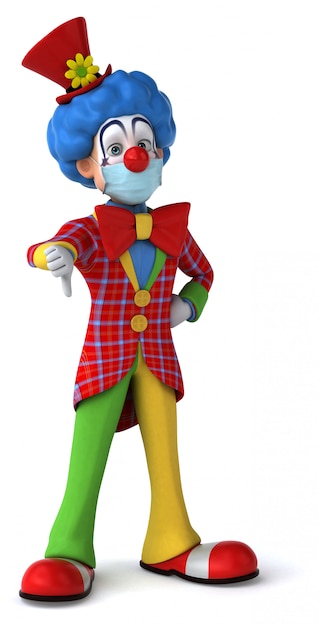 Clown mit Maske