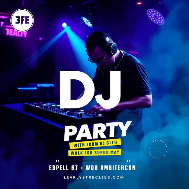 Club Party Flyer Social Media Post Vorlage