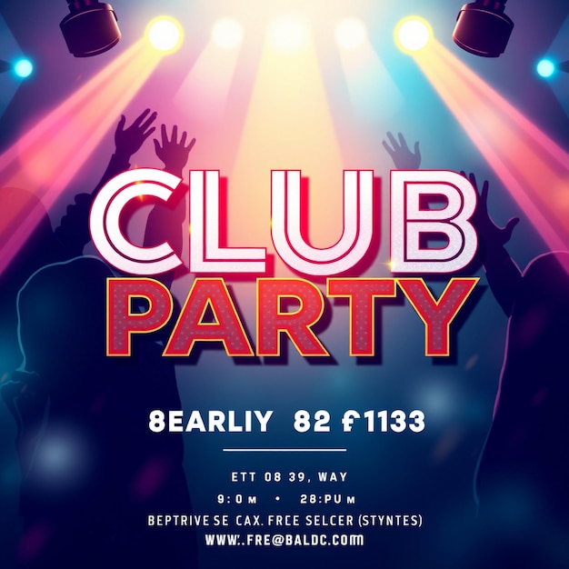 Club Party Flyer Social Media Post Vorlage