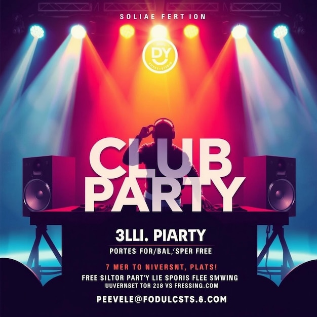 Club Party Flyer Social Media Post Vorlage