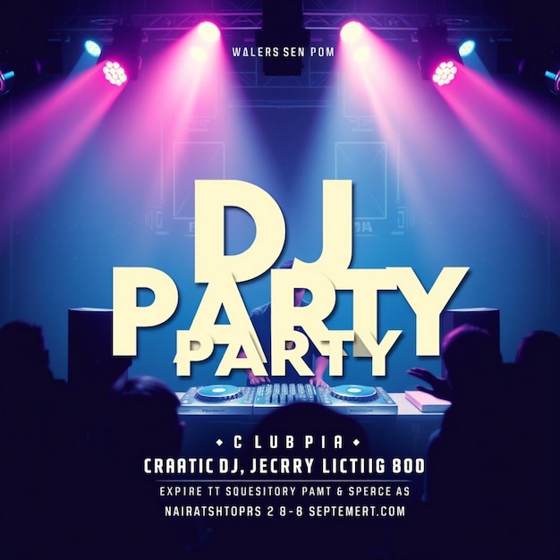 Club Party Flyer Social Media Post Vorlage