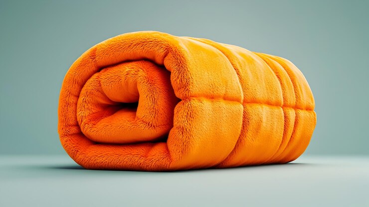 Cobertor de lã aconchegante com iluminação de estúdio em Blender 3D Render