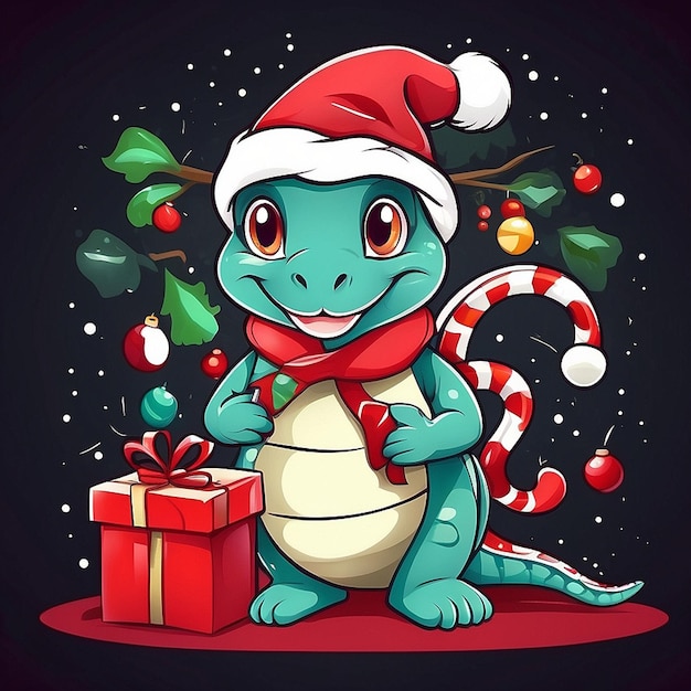 Cobra 3D e personagens de Natal