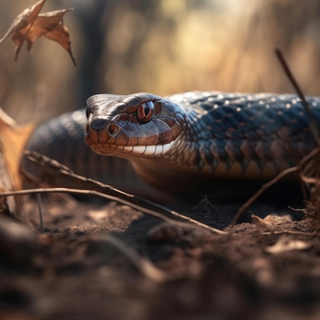 Cobra en hábitat natural IA generativa