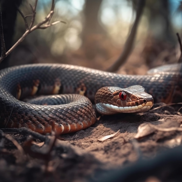 Cobra en hábitat natural IA generativa