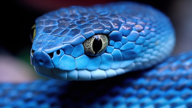 Cobra víbora azul