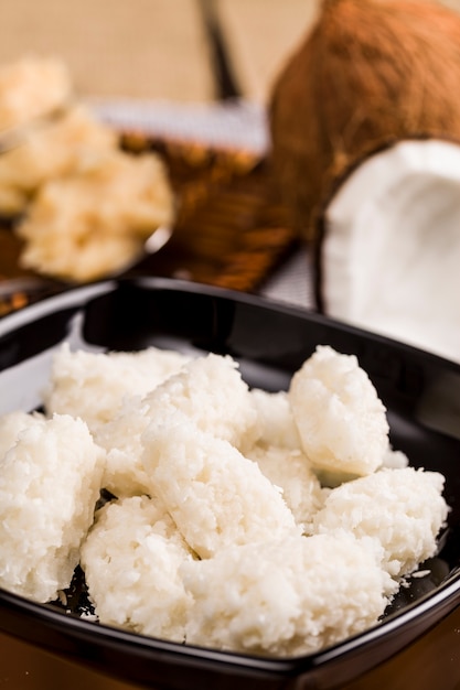 Foto cocada, (doce de coco) um doce típico brasileiro.