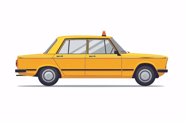 un coche amarillo con una luz en la parte superior