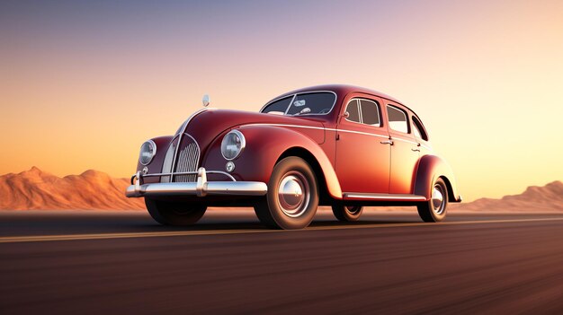 Coche antiguo en una exhibición de autos clásicos rodeado de espectadores admiradores