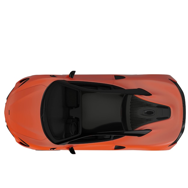 coche deportivo aislado en blanco