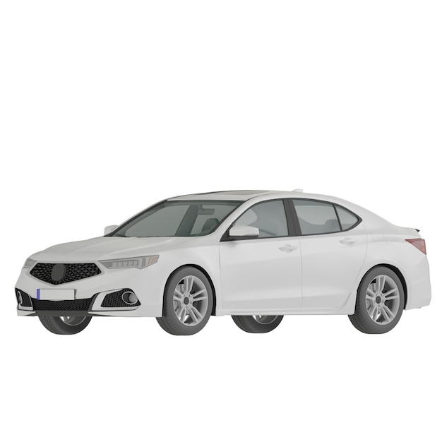 coche deportivo aislado en blanco