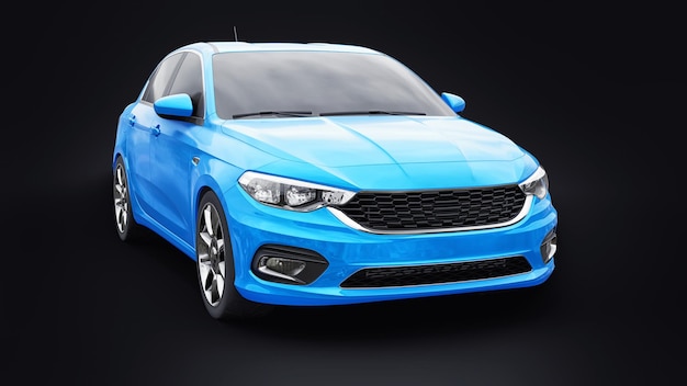 Coche deportivo compacto Family Sedan 3d ilustración