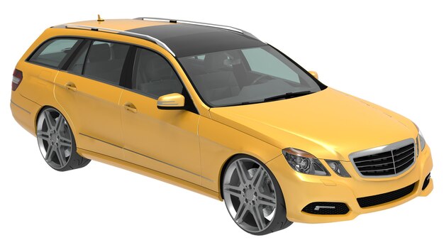 Coche familiar grande de color amarillo con un manejo deportivo y al mismo tiempo cómodo