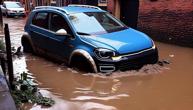 El coche se hunde en la ciudad IA generativa