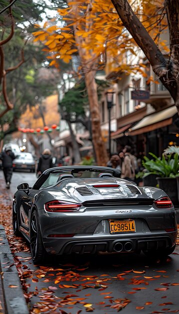 Foto un coche negro con la matrícula número 3788