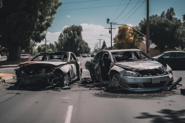 Un coche con la palabra fuego en él