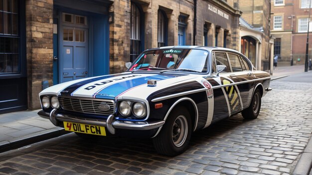 El coche de la policía británica en Newcastle upon